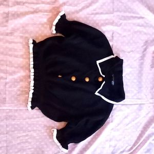 Shein medium black w/ white trim